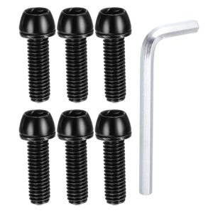 PATIKIL M6 x 20mm Bike Stem Bolts, Black