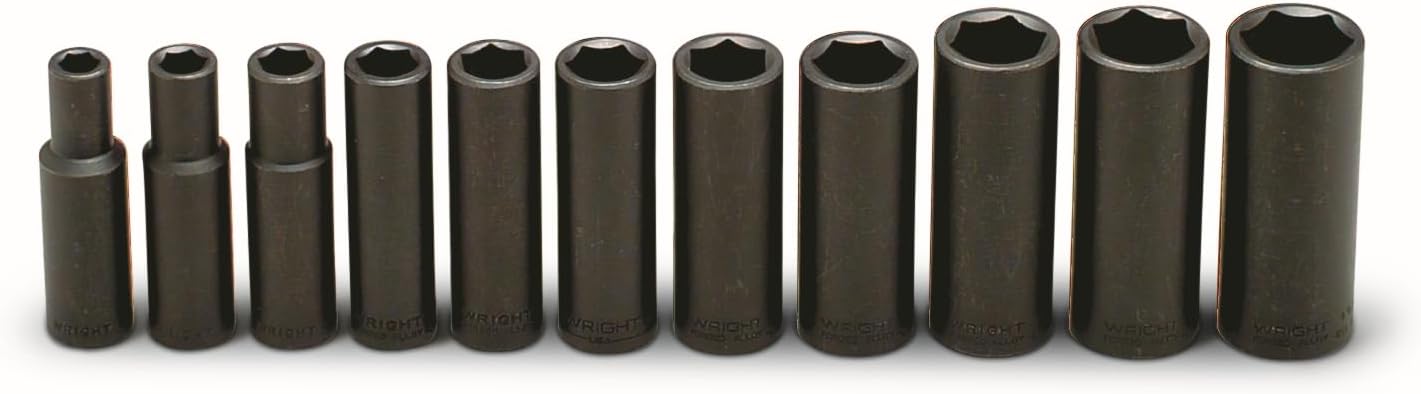 Wright Tool 1/2" Drive 11-Pc Deep Impact Socket Set