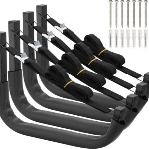 Kayak Storage Hooks, Heavy-Duty Wall Rack 150 lbs