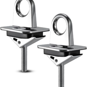 Truck Bed Anchor Points - Chrome Tie Down Tie-Downs (2-Pack)