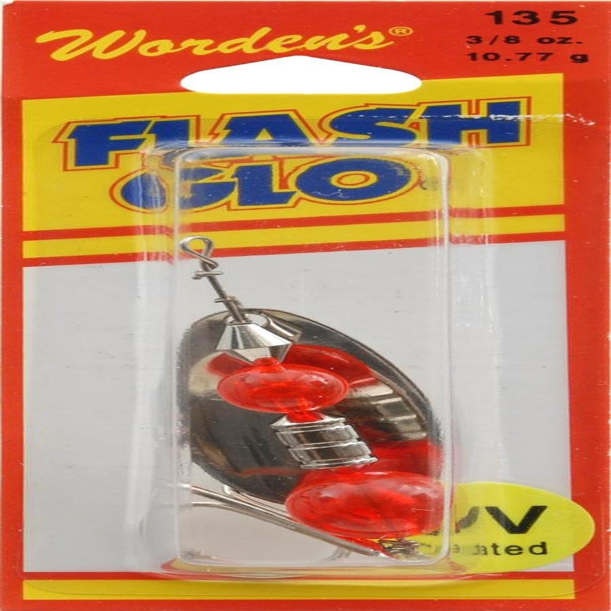 Yakima Bait Flash Glo UV Squid Spinner, 3/8 oz