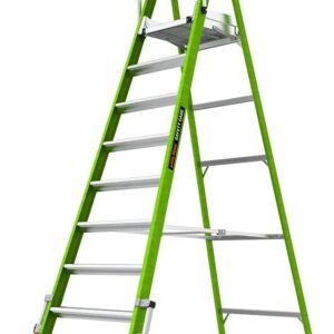 Little Giant Safety Cage® Ladder 10ft, 375 lb Rating