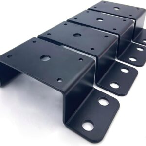Jouray 4-Pack Trailer Stake Pocket Brackets, 2x4