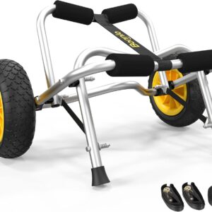 Bonnlo Kayak Cart with Airless Tires & Straps