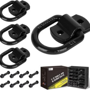 AUTOBOTS ½" Heavy-Duty Bolt-On Tie Down Anchors (4-Pack)