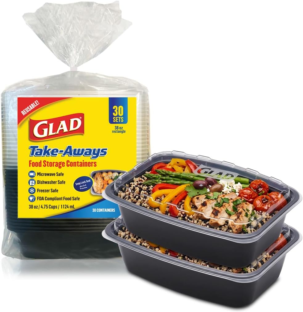 Glad Take-Aways 38 oz Reusable Bento Box