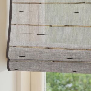 Chaudix Cordless Linen Roman Shades - Light Filtering Privacy