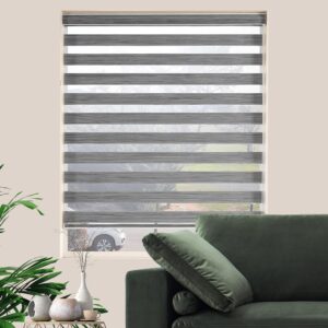 Custom Grey Zebra Blinds – Perfect Fit for Any Window