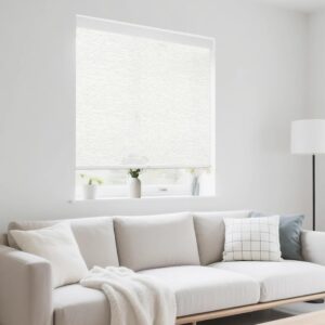 34" x 72" Cordless Light Filtering Roller Shade - White