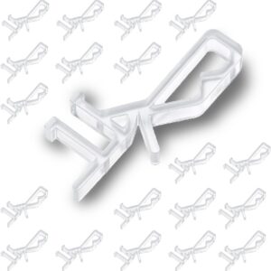 20 Hidden Channel Valance Clips for 1-7/8" Blinds