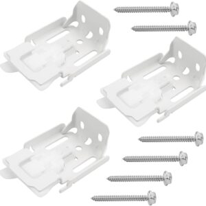 White Blinds Mounting Brackets - Compatible with Hunter Douglas