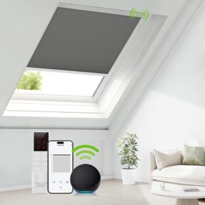 ZSTARR Blackout Motorized Skylight Shades – Cordless Electric Blinds