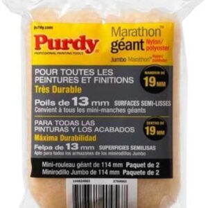 Purdy Marathon 4.5in x 0.5in Mini Knit Roller Cover (2-Pack)