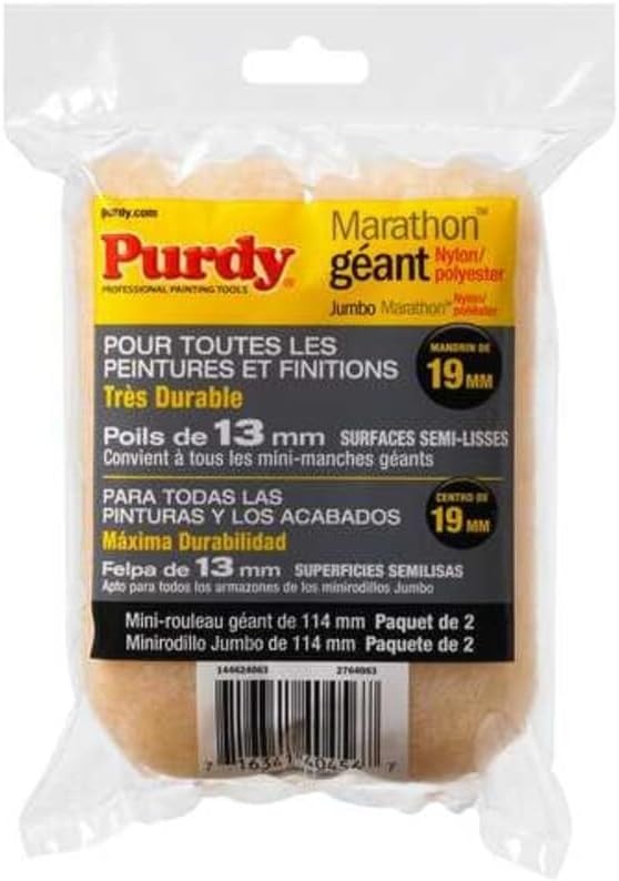 Purdy Marathon 4.5in x 0.5in Mini Knit Roller Cover (2-Pack)