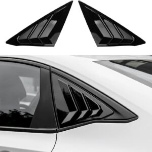 Honda Civic 11th Gen Rear Window Louvers (11-26) - Black