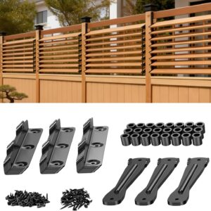 Black Metal Louver Kit for Shutters, 11-Slat Set