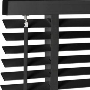 2" Cordless Wood Blinds 22.5"x48" Blackout Black