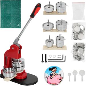 Deerdtride Multi-Size Button Maker Kit – 1.25", 2.25", 3" | DIY Pin & Badge Kit w/ Supplies