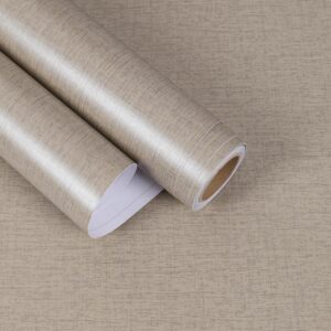 Taupe Grasscloth Peel & Stick Wallpaper - 15.7"x160"