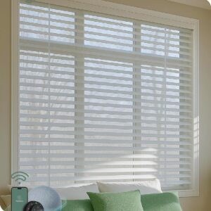 Yoolax Motorized Wood Blinds | Alexa-Smart, Remote Control