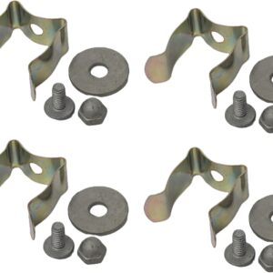 Window Well Spring Clips - 4-Pack Rust-Resistant Hardware