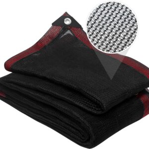 40% Shade Cloth 6.5x10ft Heavy Duty Mesh Tarp - Black