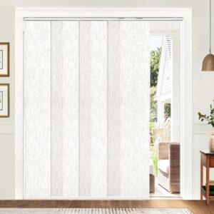 UNISHADES Custom Panel Track Blinds, Light Filtering Linen