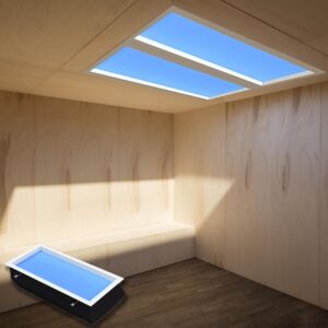 FYDRCC Blue Sky Ceiling Light, 1x2FT, Natural Sunlight Lamp