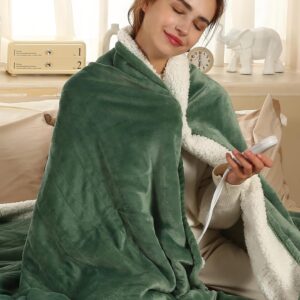 ESTINGO Heated Blanket Full Size, 6 Heat Levels & Timer