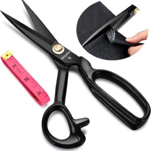 Wteehn 8" Heavy Duty Fabric Scissors, Professional Sewing Shears