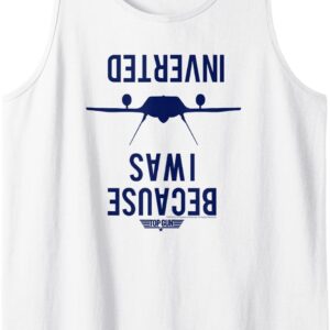 Top Gun Inverted F-14 Silhouette Tank Top