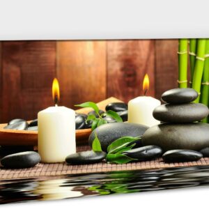 Zen Stone Wall Art Canvas Painting - 28x40"