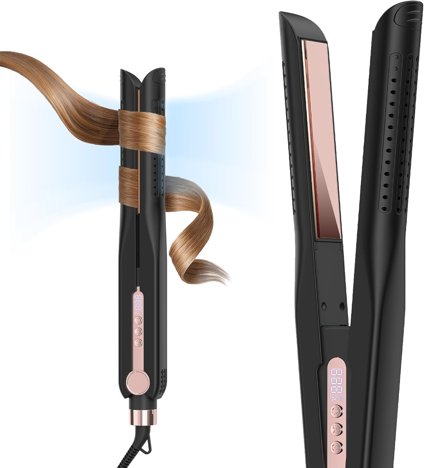 SKIMI Airflow Styler 2.0 Titanium Flat Iron & Curler
