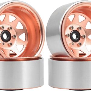 LAFEINA 1.9" Metal Beadlock Wheels -8.9mm Offset Rose Gold