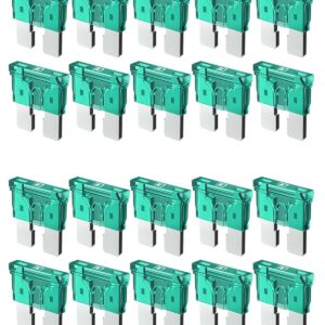 Riseuvo 30A Car Fuses - 20-Pack Standard Blade Fuses