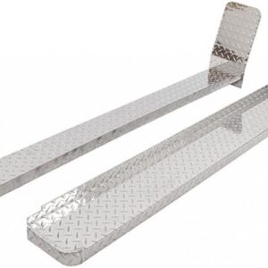 Dee-Zee Silver Aluminum Running Boards for Ford E-350 (1999-2012)
