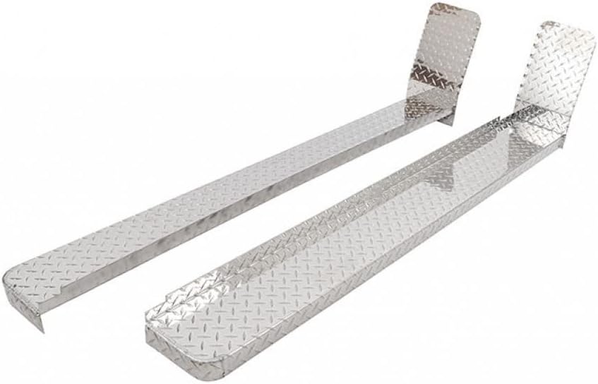 Dee-Zee Silver Aluminum Running Boards for Ford E-350 (1999-2012)