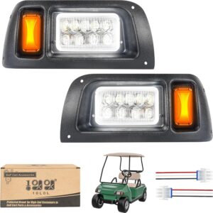 10L0L Golf Cart Headlights for Club Car DS 1993-Up