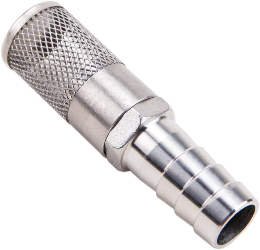 KOOBOOK 3/4" Stainless Steel Hose Barb Filter - 19mm
