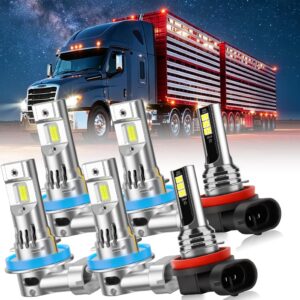 Freightliner Cascadia 2008-2017 LED Headlight Bulbs, 6-Pack