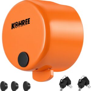 Kohree Heavy-Duty Trailer Coupler Lock, Orange