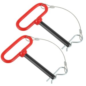 1/2" x 4" Trailer Hitch Pin w/ Rubber Handle - 2 Pack