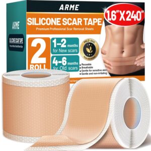 Arme Silicone Scar Tape 1.6in x 240in - Medical Grade