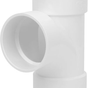 4" PVC DWV Sanitary Tee Fitting, SCH40 Connector