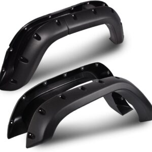 Jeep XJ 4-Pc Fender Flares (1984-2001) - Black Riveted Style