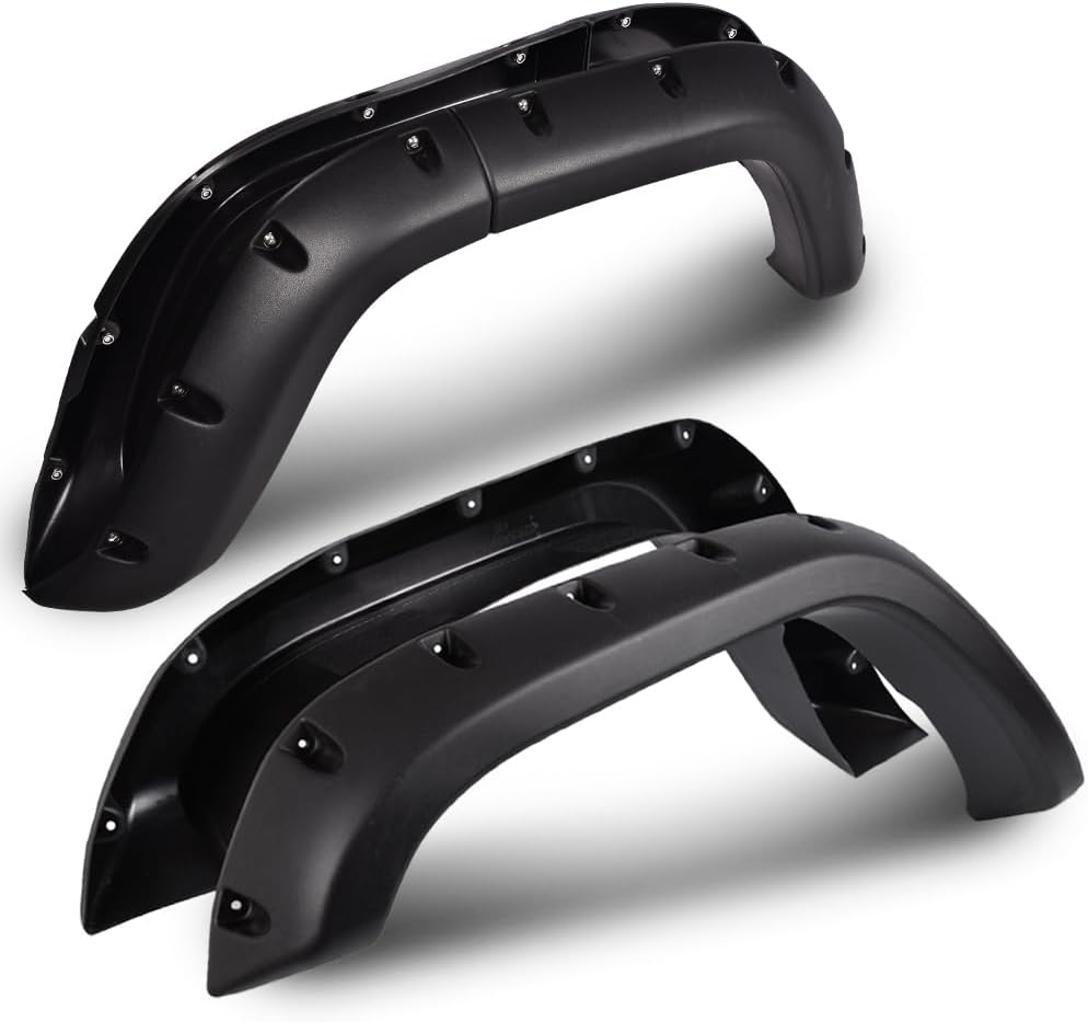 Jeep XJ 4-Pc Fender Flares (1984-2001) - Black Riveted Style