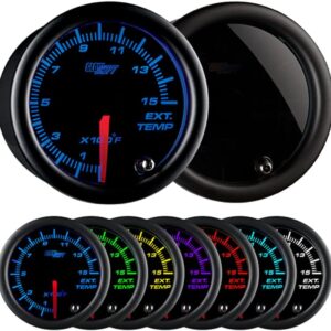 GlowShift 1500°F Pyrometer EGT Gauge Kit - 52mm
