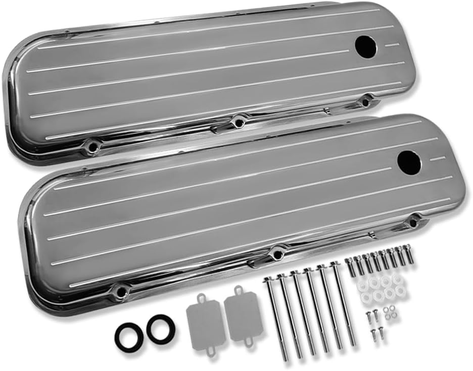 IMOOA Tall Ball Milled Valve Covers for Chevy Big Block 396-502