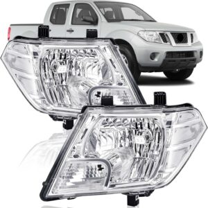 Nissan Frontier Headlights 2009-2021 Chrome Halogen Pair