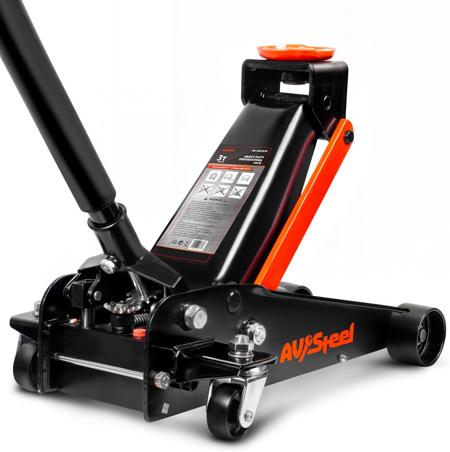 AV Steel 3 Ton Floor Jack - 6000 lbs Capacity